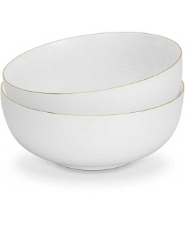 Fissman Porcelain salad bowls 18 cm / 1.2 l / 2 pcs Floree