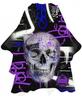 Eurostil Violetinė Skull Capa Con Cuello De Neopreno 1un