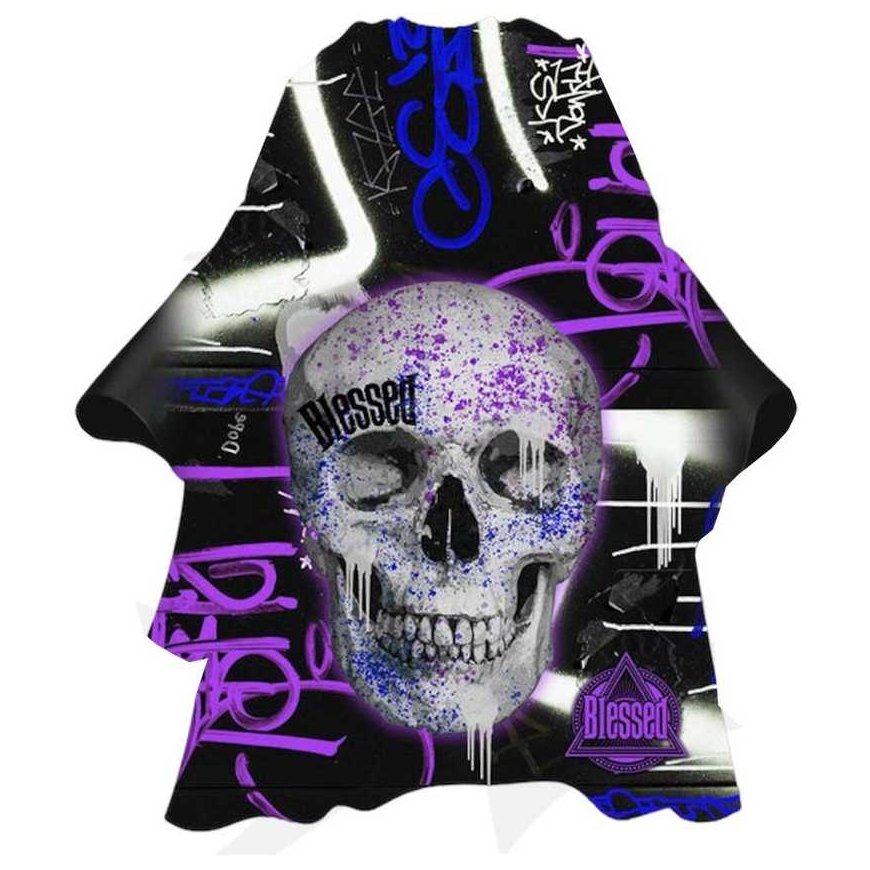 Eurostil Violetinė Skull Capa Con Cuello De Neopreno 1un
