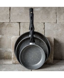 Komplet pan Magnat Stone with coating Qualum Basic 3-elementowy AMBITION