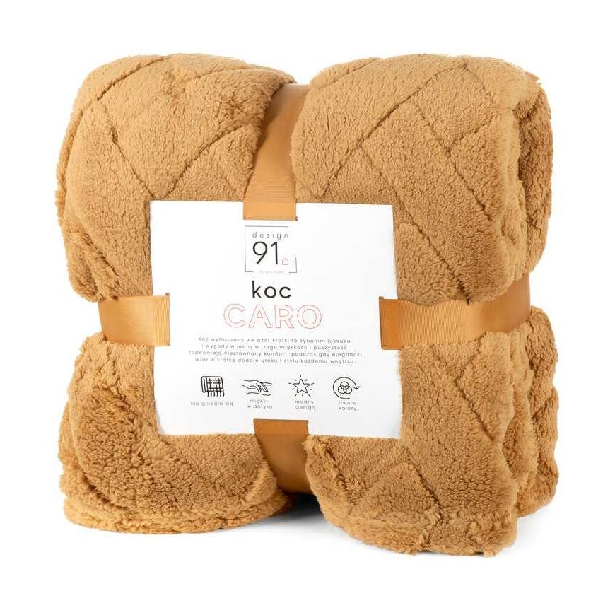Eurofirany Caro honey blanket 70x160, microfiber