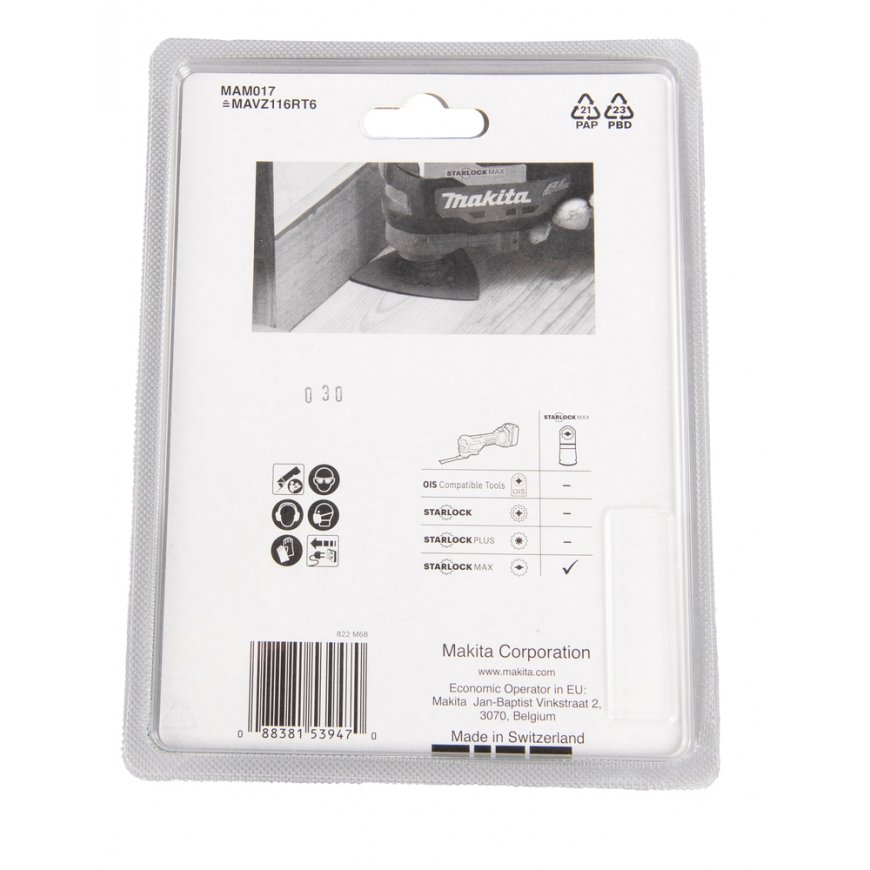 Makita B-66575 rotācijas instrumentu slīpēšanas piederums Koks Pulēšanas paliktnis – 3