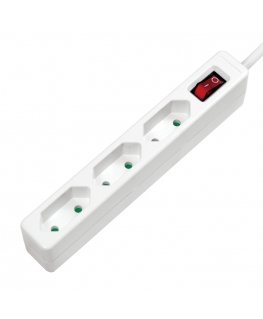 LogiLink LPS230 jatkojohto 1,5 m 3 AC-pistorasia(a) Sisätila Valkoinen