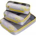 GoTravel Triple Packing Cubes -pakkauspussit, 3-osainen, keltainen GoTravel Triple Packing Cubes -pakkauspussit, 3-osainen, keltainen