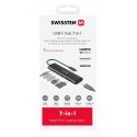 Swissten Aluminium Multi-Port Laptop Dock USB-C HUB 7-IN-1 USB-C 100W / HDMI 4K / USB-A 3.0 / 2x USB-A 2.0 / SD / MicroSD Swissten Aluminium Multi-Port Laptop Dock USB-C HUB 7-IN-1 USB-C 100W / HDMI 4K / USB-A 3.0 / 2x USB-A 2.0 / SD / MicroSD