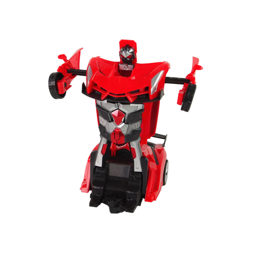 Lean Toys Car Robot Transformers 2in1 Pilot R/C Light Sound Drift Color Red – 2