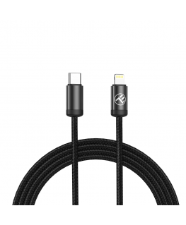 Tellur Minimalist USB-C to Lightning Cable 3A 1m PD27W Black