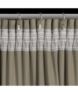 Eurofirany Euro curtains ZAS/MELANIE/BROWN 140X270 T