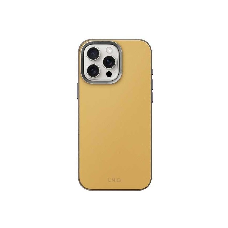 UNIQ Lyden DS Apple iPhone 16 Pro 6.3" Magclick Charging phone case yellow and gray – 2