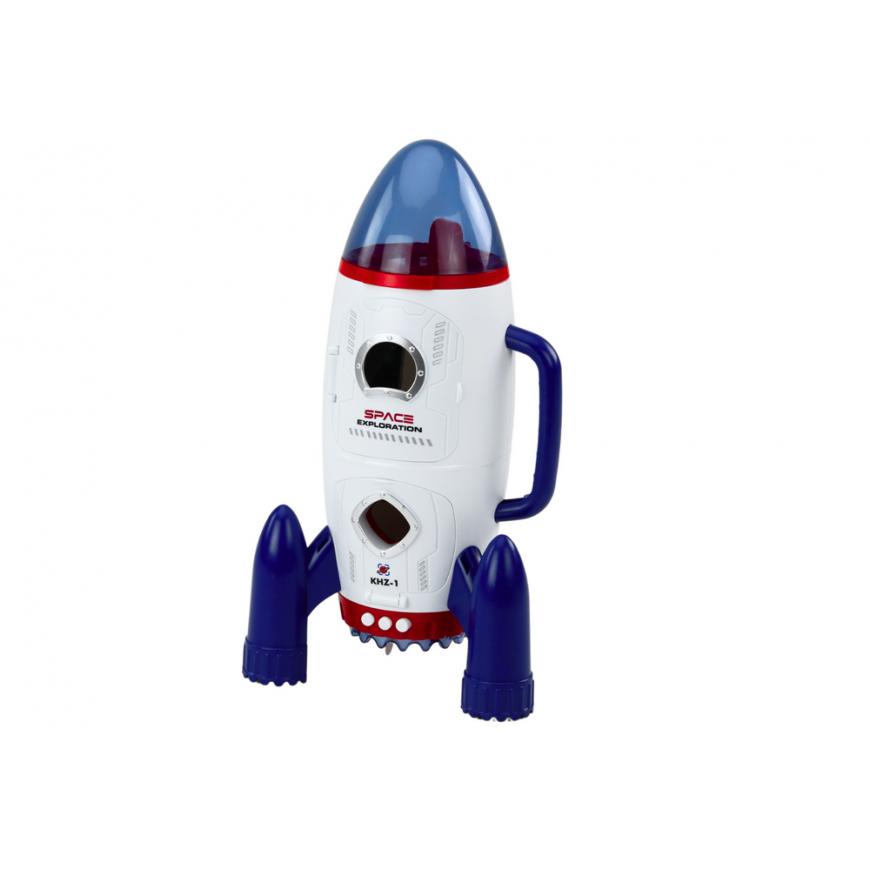 Lean Toys Kosminės raketos atidarytos kosmonautai Kosminių transporto priemonių šviesų garsai – 2
