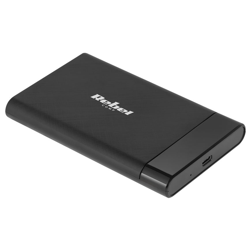 2,5" disko korpusas SATA USB C 3.1 Rebel aliuminio