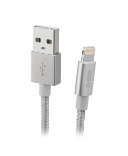 SBS TECABLEUSBIP589BS Lightning-kaapeli 1 m Hopea