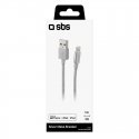 SBS TECABLEUSBIP589BS lightning cable 1 m Silver SBS TECABLEUSBIP589BS lightning cable 1 m Silver