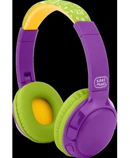 Kake Make Wireless Headphones For Children Green-Purple