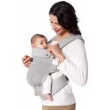 MOMCOZY ERGONOMIC BABY CARRIER WITH MESH, GRAY MOMCOZY ERGONOMIC BABY CARRIER WITH MESH, GRAY