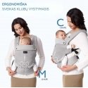 MOMCOZY ERGONOMINĖ KŪDIKIŲ NEŠIOKLĖ SU TINKLELIU, PILKA MOMCOZY ERGONOMINĖ KŪDIKIŲ NEŠIOKLĖ SU TINKLELIU, PILKA