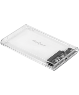 2,5" disko korpusas SATA USB C 3.1 Rebel skaidrus