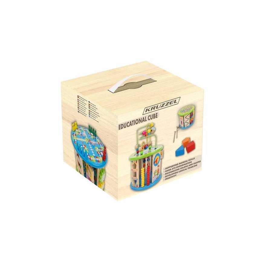 Wooden educational cube Kruzzel 24670 – 2