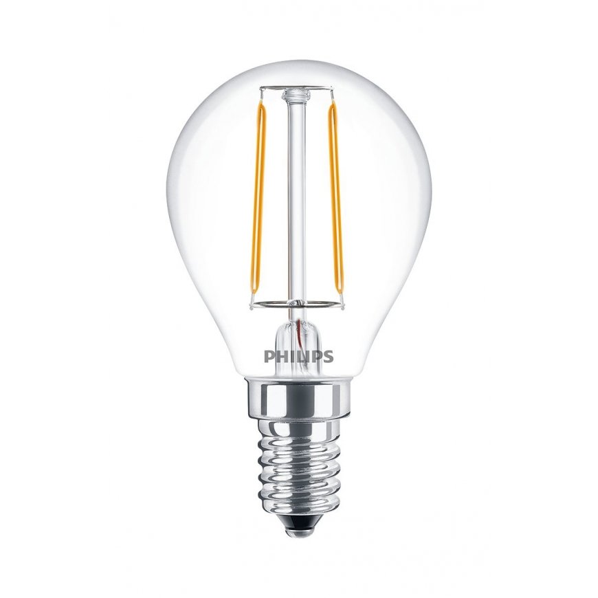 Philips Bezkrāsas svečveida kvēlspuldze, 25 W P45 E14 – 2