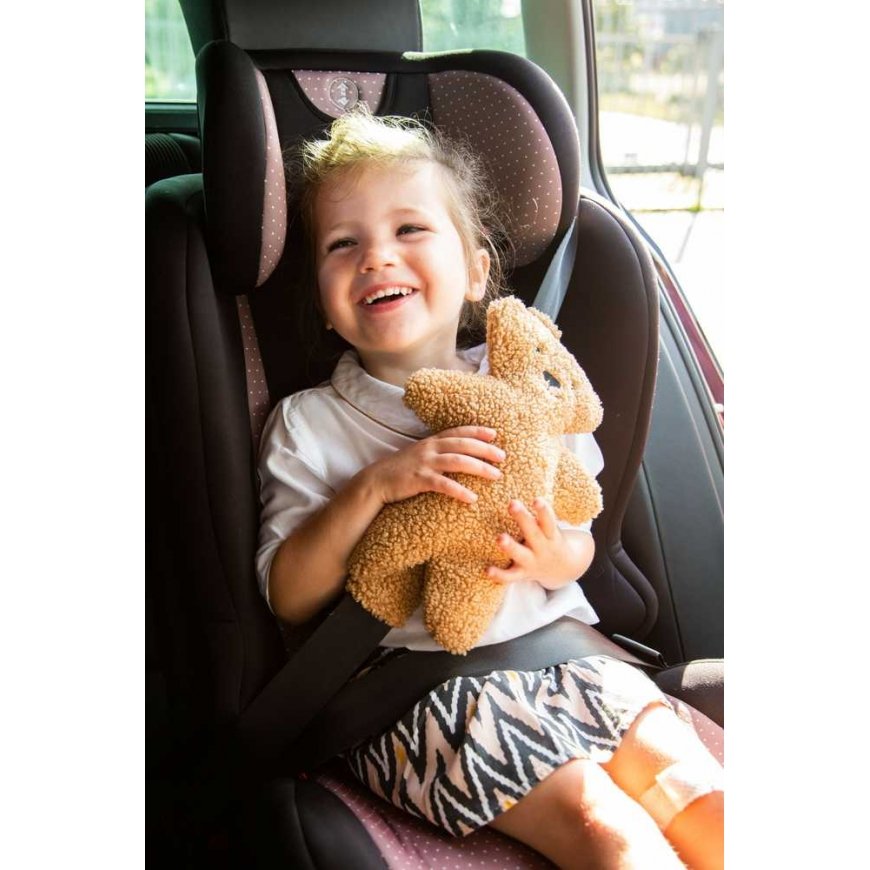 CHILDHOME CAR SEAT BELT PADDING TEDDY BROWN – 3