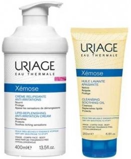 Uriage Xémose Lipo Rejuvenating Anti Irritation Cream 500ml Set 2 Pieces