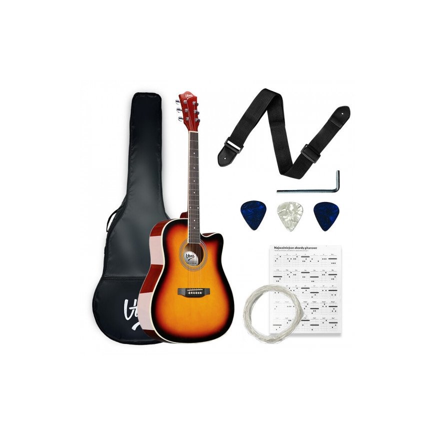 V-TONE AG TWO SB 4/4 sunburst akustiskā ģitāra – 2