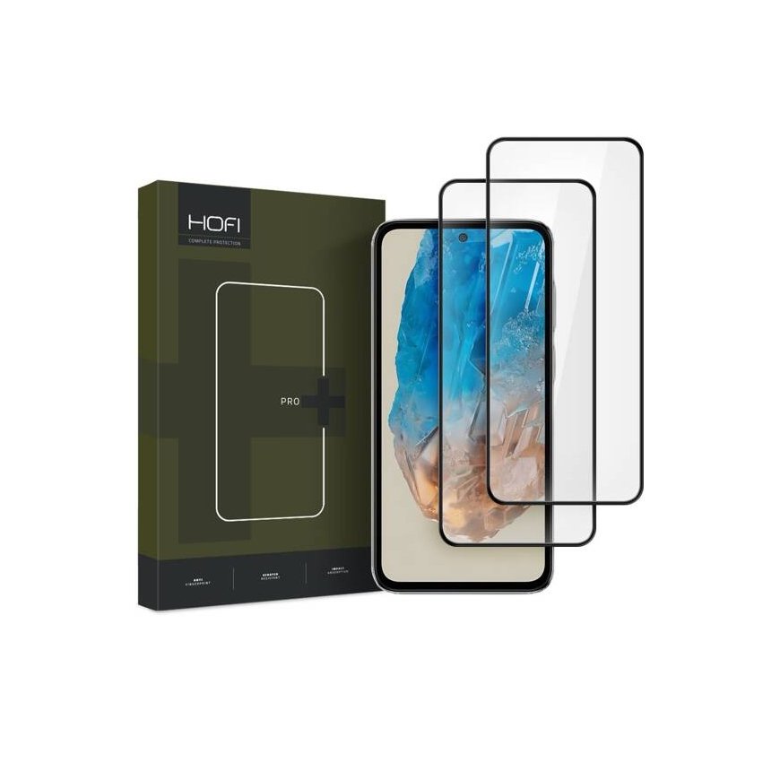 Kaitseklaas Hofi Redmi 14C, must, 2tk