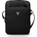 Guess PU Grained Triangle Logo Phone Bag Black