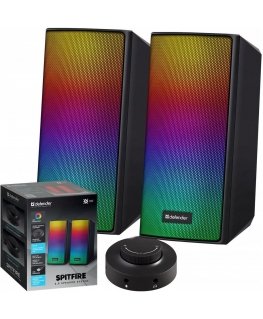 PC SPEAKERS SPITFIRE 2. 0 6W LED USB