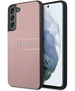 Guess GUHCS22MPSASBPI S22+ S906 różowy|pink Saffiano Stripe