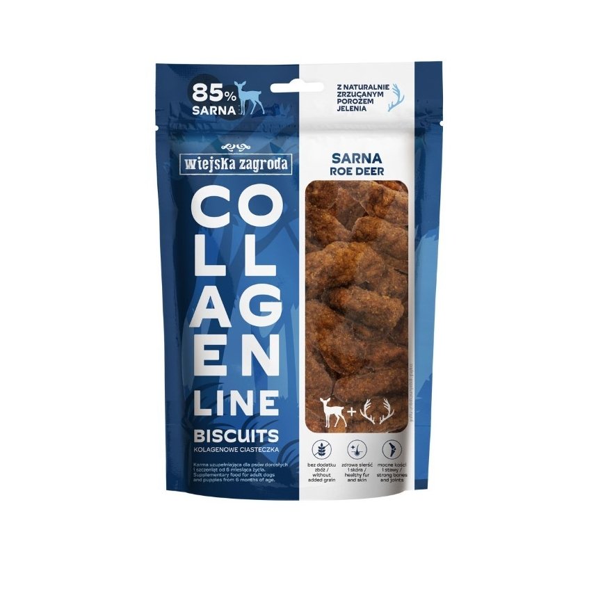 WIEJSKA ZAGRODA Monoprotein line Soft strips Deer - dog treat - 100g