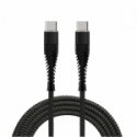 Fusion Accessories "Fishbone USB-C - USB-C 65W / 3A / 1.5m" Black Fusion Accessories "Fishbone USB-C - USB-C 65W / 3A / 1.5m" Black