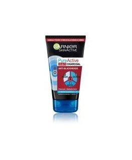 Garnier Pure Active cleansing gel peeling and mask with activate