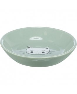 Bowl for animals, ceramic - Trixie Bowl, flat, ceramic, 0.2 l|ų