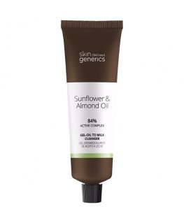 Skin Generics saulėgrąžų 6 migdolų aliejaus gelis-aliejus ir pieno prausiklis 100 ml