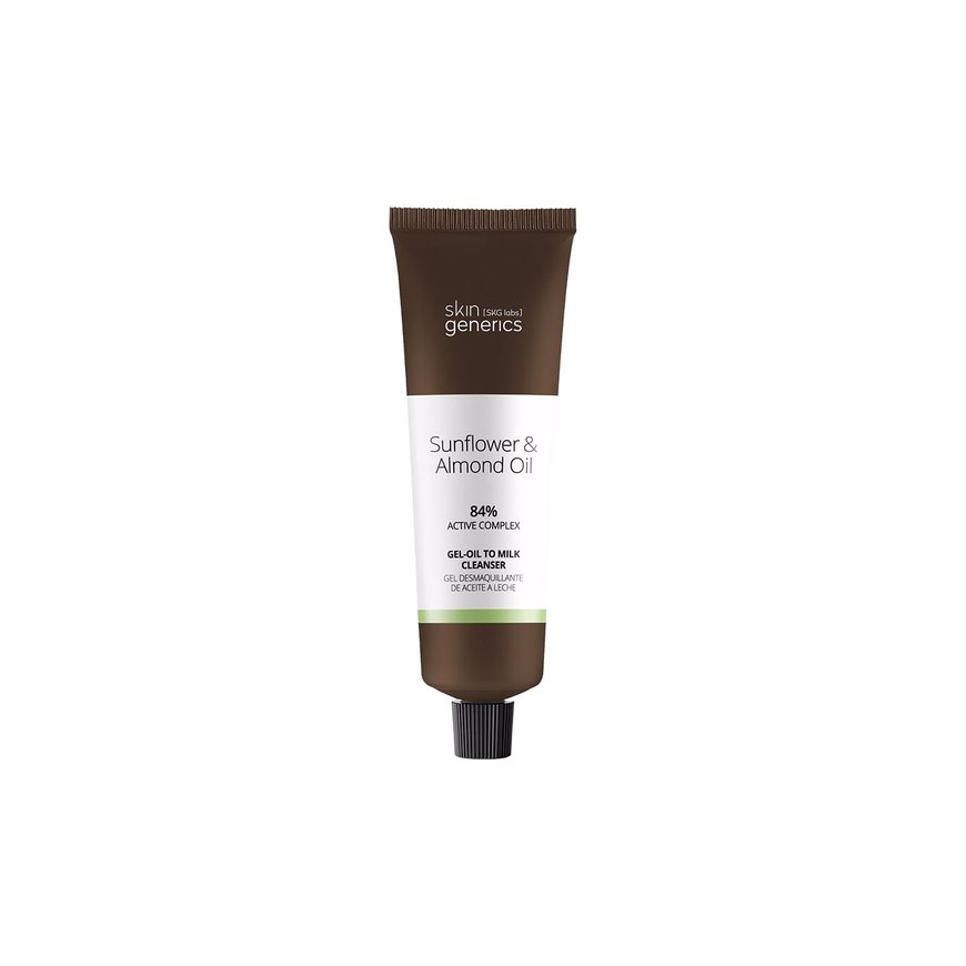 Skin Generics saulėgrąžų 6 migdolų aliejaus gelis-aliejus ir pieno prausiklis 100 ml