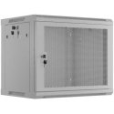 SZAFA INSTALACYJNA RACK WISZĄCA 19" 9U 600X450 Gray DRZWI PERFOROWANE LANBERG (FLAT PACK)