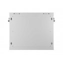 SZAFA INSTALACYJNA RACK WISZĄCA 19" 9U 600X450 Pilka DRZWI PERFOROWANE LANBERG (FLAT PACK)
