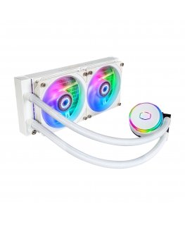 Cooler Master MasterLiquid PL240 Flux White Edition Computer case Liquid cooling kit 12 cm