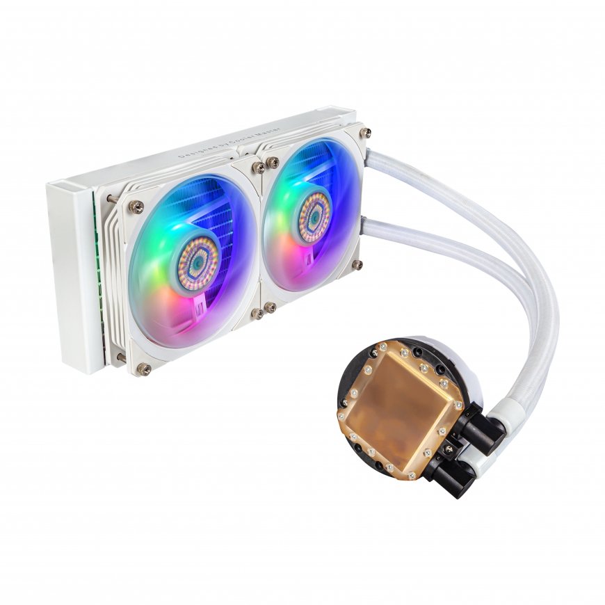 Cooler Master MasterLiquid PL240 Flux White Edition Computer case Liquid cooling kit 12 cm – 2