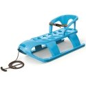 Prosperplast Sled PLASTIKOWE Z OPARCIEM 88x45x42CM NIEBIESKIE