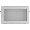 SZAFA INSTALACYJNA RACK WISZĄCA 19" 6U 600X450 Gray DRZWI PERFOROWANE LANBERG (FLAT PACK)