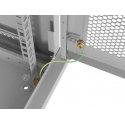 SZAFA INSTALACYJNA RACK WISZĄCA 19" 6U 600X450 Pilka DRZWI PERFOROWANE LANBERG (FLAT PACK)