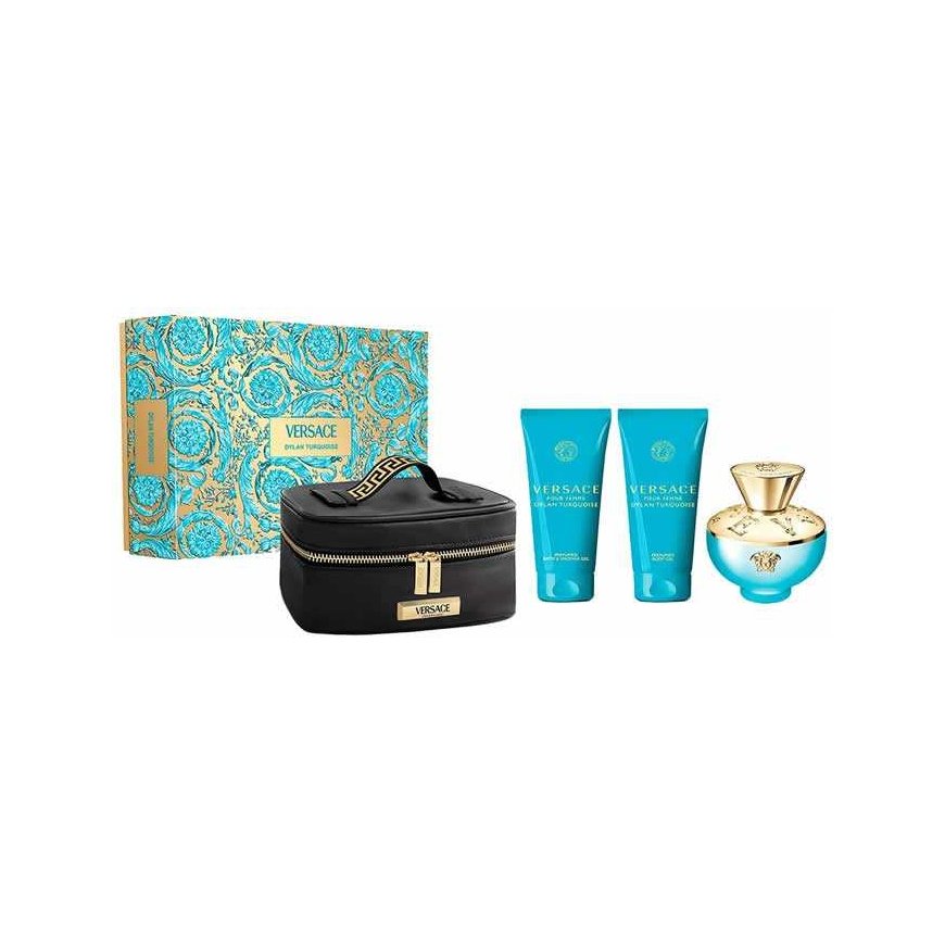 Versace Dylan Torquoise Eau De Toilette Spray 100ml Set 4 Pieces