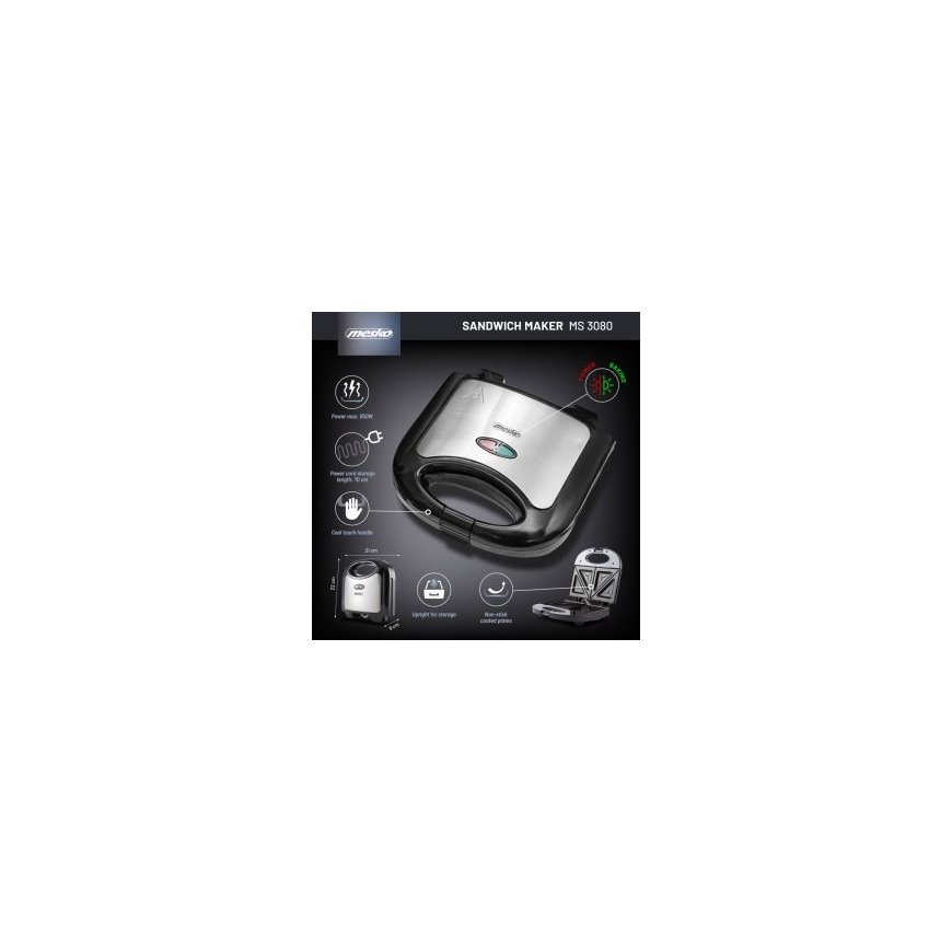 Mesko MS 3080 Sandwich maker 850W
