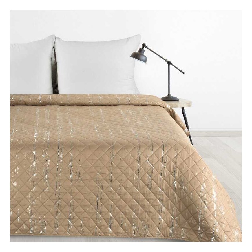 Eurofirany D91/N/BLINK/1 200X220 BEIGE+SILVER Bedspread Bedspread