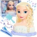 Lėlė Duża Głowa do czesania i stylizacji włosów Deluxe Księżniczka Disney Elsa Kraina Lodu +priedai Lėlė Duża Głowa do czesania i stylizacji włosów Deluxe Księżniczka Disney Elsa Kraina Lodu +priedai