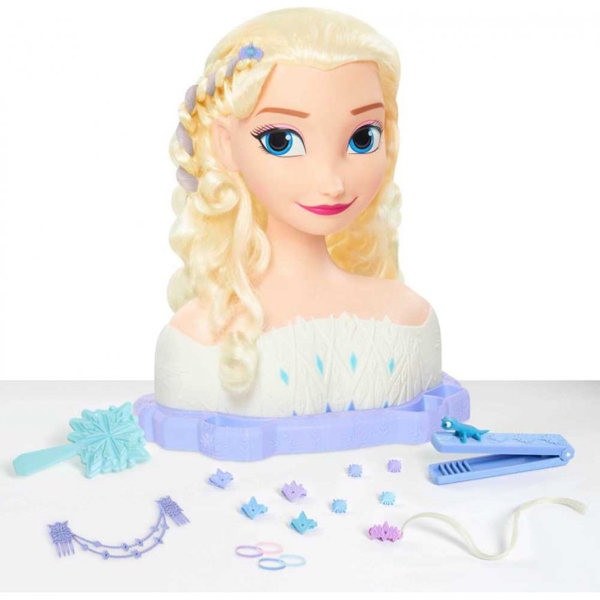 Doll Duża Głowa do czesania i stylizationi włosów Deluxe Księżniczka Disney Elsa Kraina Lodu + accessories – 4