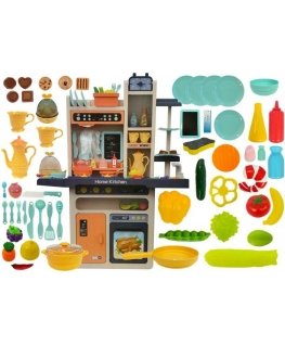 Lean Toys Oranžinė virtuvė vaikams 93,5 cm