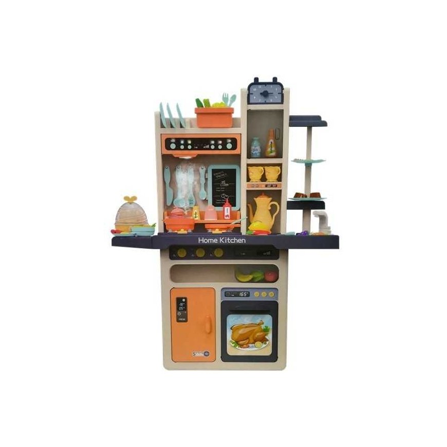 Lean Toys Oranžinė virtuvė vaikams 93,5 cm – 2